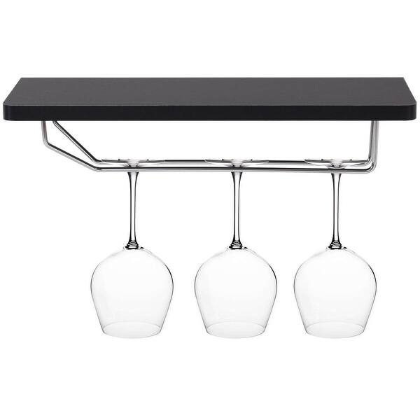 Shop Gymax Set Of 5 Wall Mount Wine Rack Set Storage Shelves And
