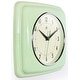 preview thumbnail 34 of 63, Infinity Instruments Retro 9.25-inch Square Wall Clock - 9.25 x 1.875 x 9.5