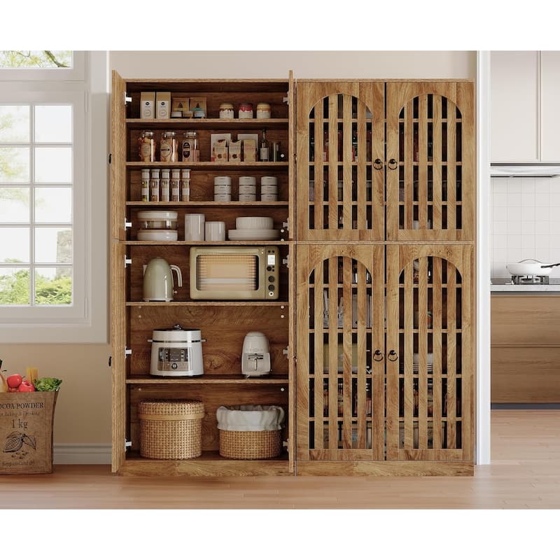 70.8 Inch Tall Kitchen Pantry Cabinet with Adjustable Shelves