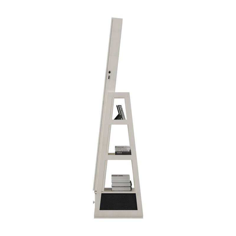 360°Swivel Jewelry Cabinet with Full Length Mirror