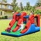 preview thumbnail 2 of 8, Costway Inflatable Bounce House 3-in-1 Dual Slides Jumping Castle - 143'' x 73.5'' x 71'' (L x W x H)
