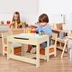 preview thumbnail 8 of 14, Wooden 3 Pcs Kids' Table & Chair Sets