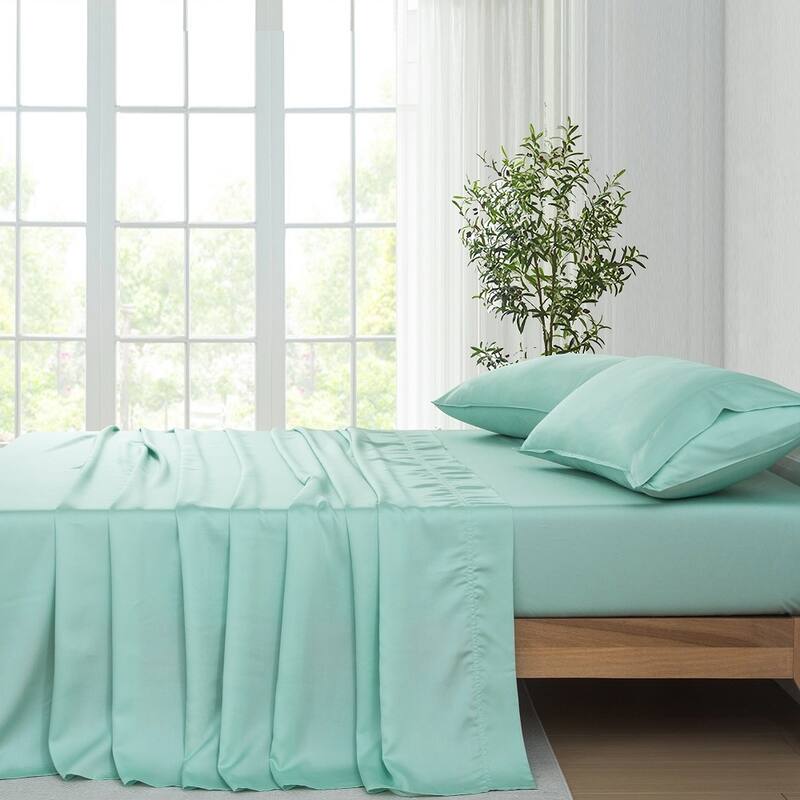 300TC Lyocell Sheet Set, Sateen Weave With Deep Pocket 16 Inch