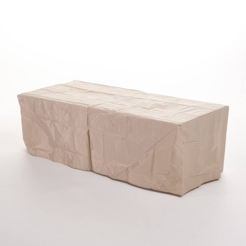 56 in. W x 26 in. D x 19 in. H Rectangle Propane Burning Outdoor Fire Pit