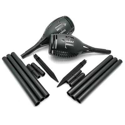 Solar Flickering Flame Torches – 2-Pack, No Wiring, 3 Height Options - 31"43"55"