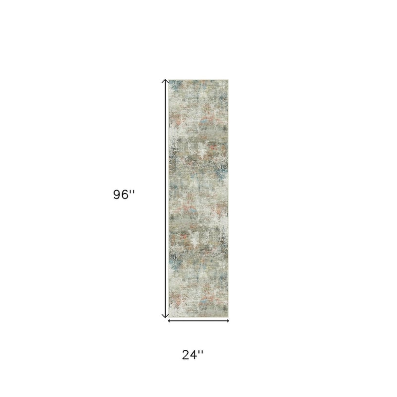 HomeRoots Abstract Modern Rectangle Area Rug