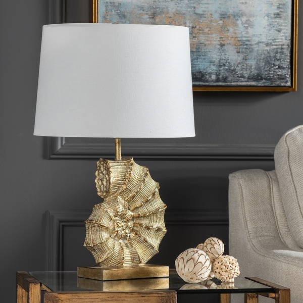 Gold shell lamp top