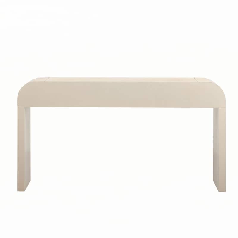 Unique Retro Silhouette Console Table(Natural Wood Wash)