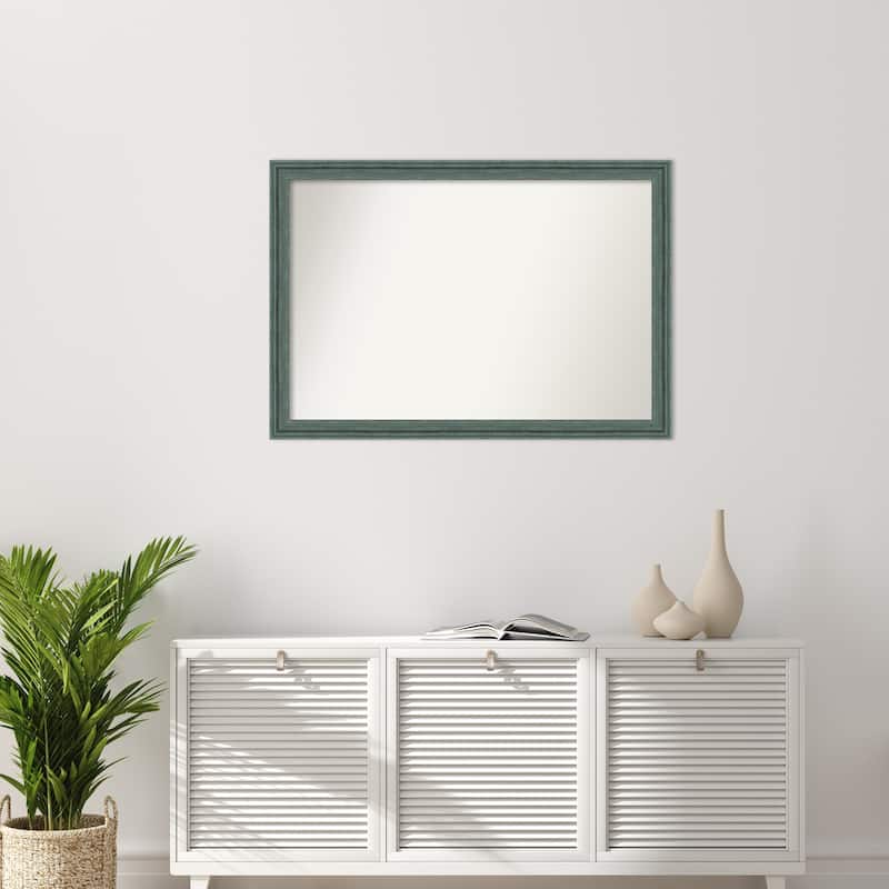 Upcycled Non-Beveled Wood Framed Wall Mirror