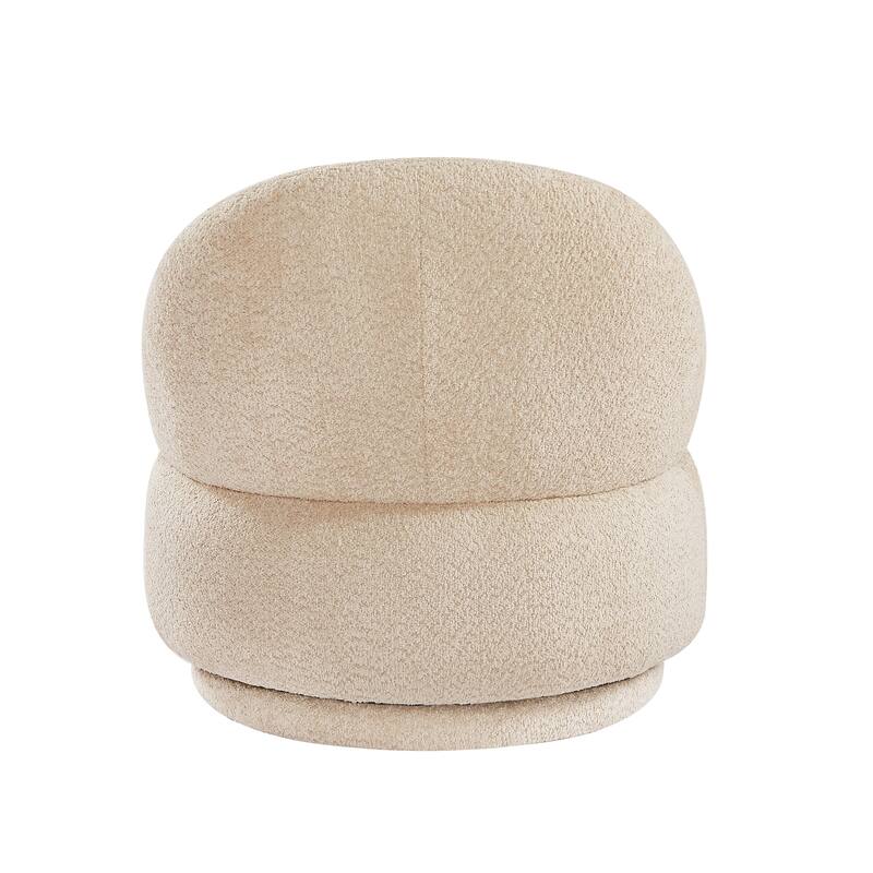 Accent Upholstered Chair for Living Room with Swivel Function