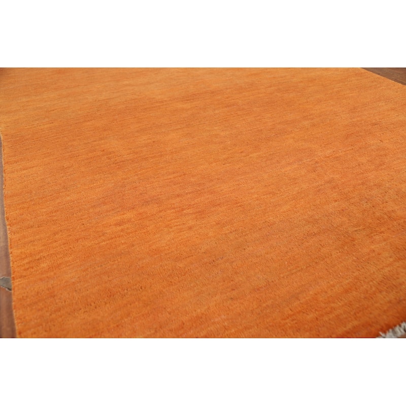 Modern Gabbeh Oriental Area Rug Handmade Living Roomwool Carpet - 4'8" x 6'7"