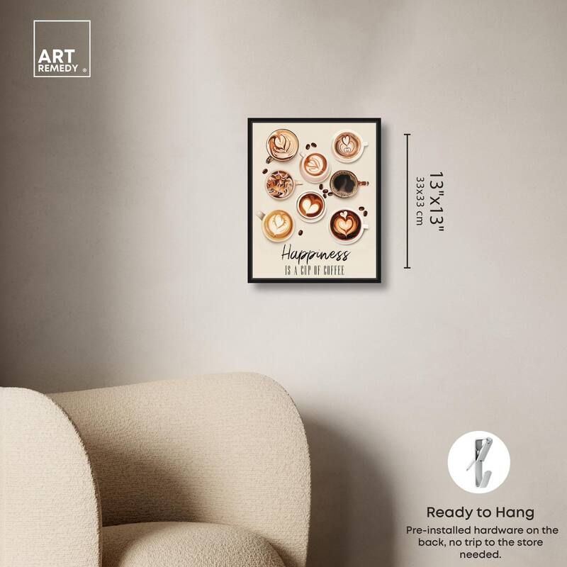 68945 Coffee Cup Collection Canvas by Art Remedy