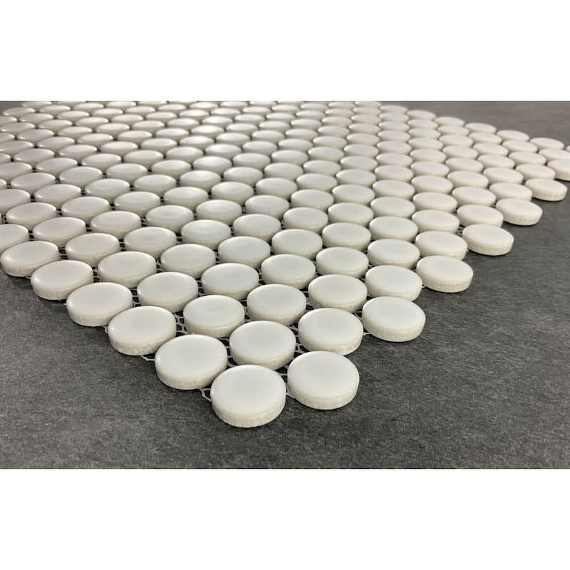 Porcelain Mosaic Tiles - Penny Round for Wall and Floor