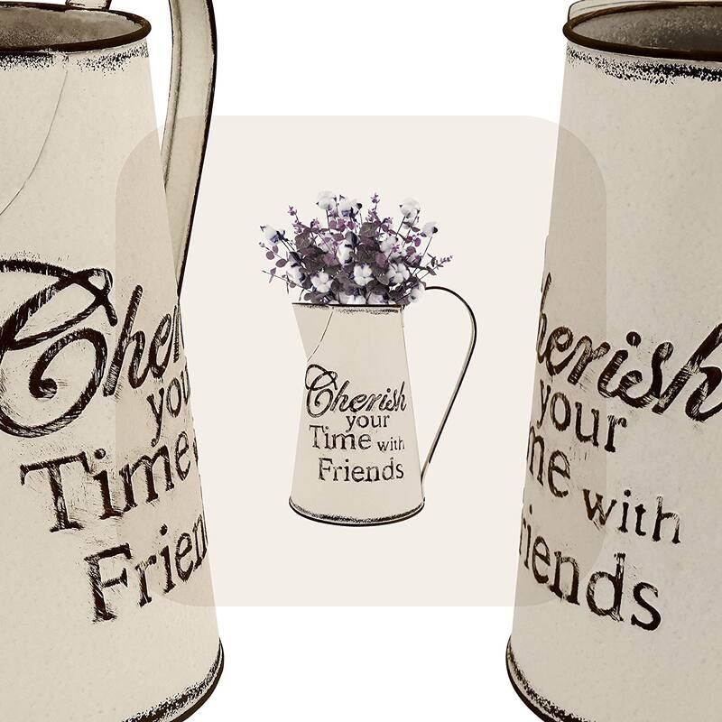 Rustic Pitcher Vases for Flowers Vintage Farmhouse Jug Bed Bath