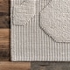 preview thumbnail 6 of 8, Nuloom AvionTextured Geometric Wool Area Rug