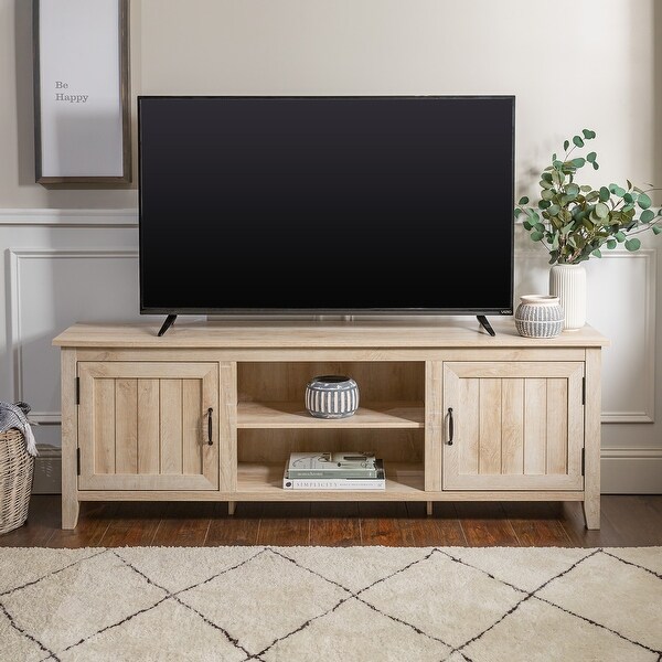 The Gray Barn Wind Gap 70-inch Beadboard Door TV Console