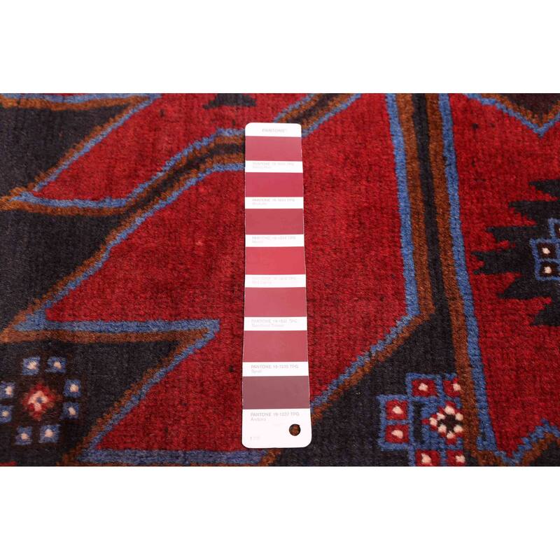 ECARPETGALLERY Hand-knotted Teimani Dark Navy Wool Rug - 3'7 x 6'3