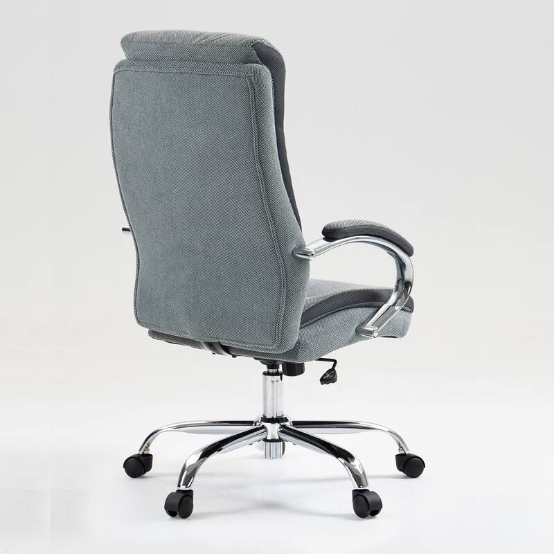 High Back Skin Friendly Cotton Fabric Material Office Chair, Adjustable Height, Sturdy And Stable