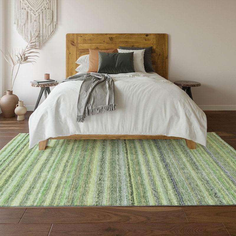 Premium Washable Super Soft Stripe Mayfield Rug