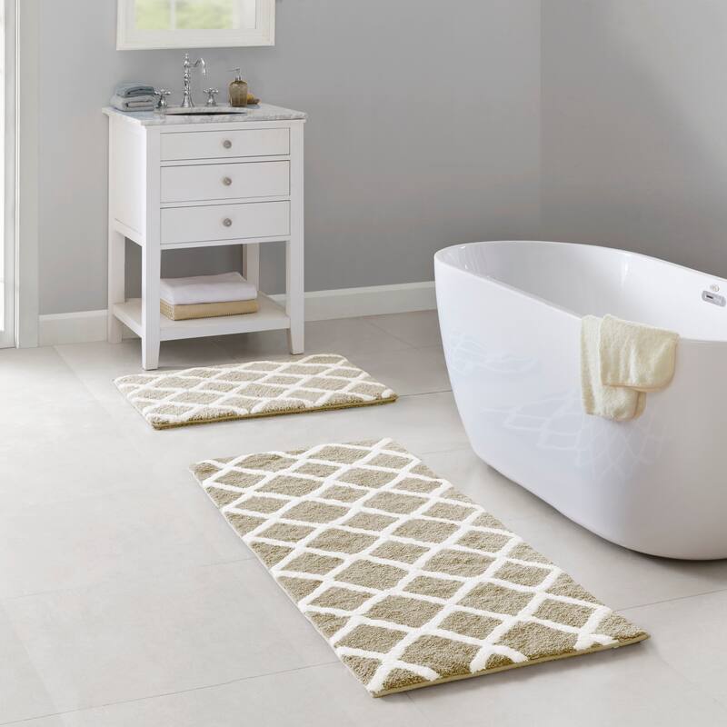 Madison Park Renu Reversible High Pile Tufted Bath Rug