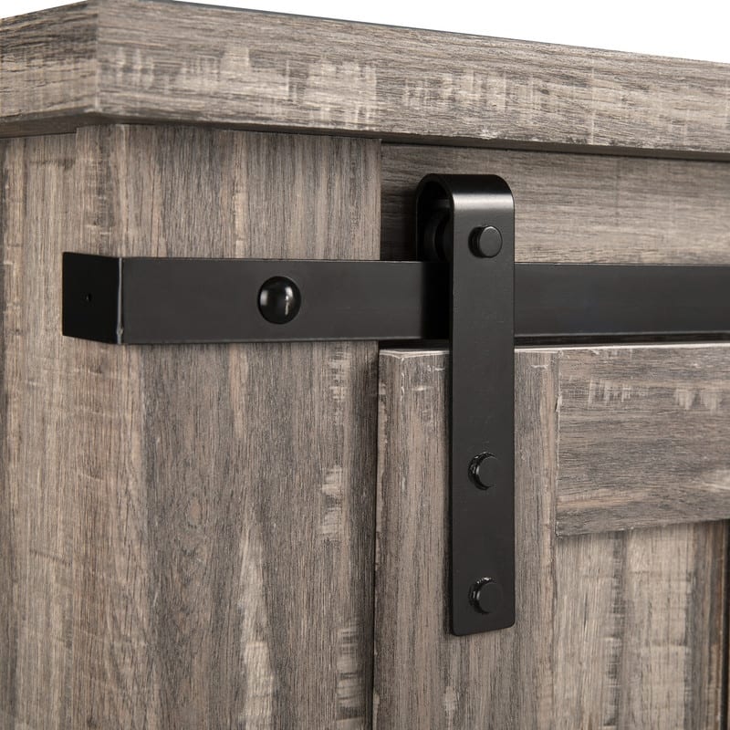 32" Compact TV Stand for 40" TVs w/ Barn Door Design - 32" in Width
