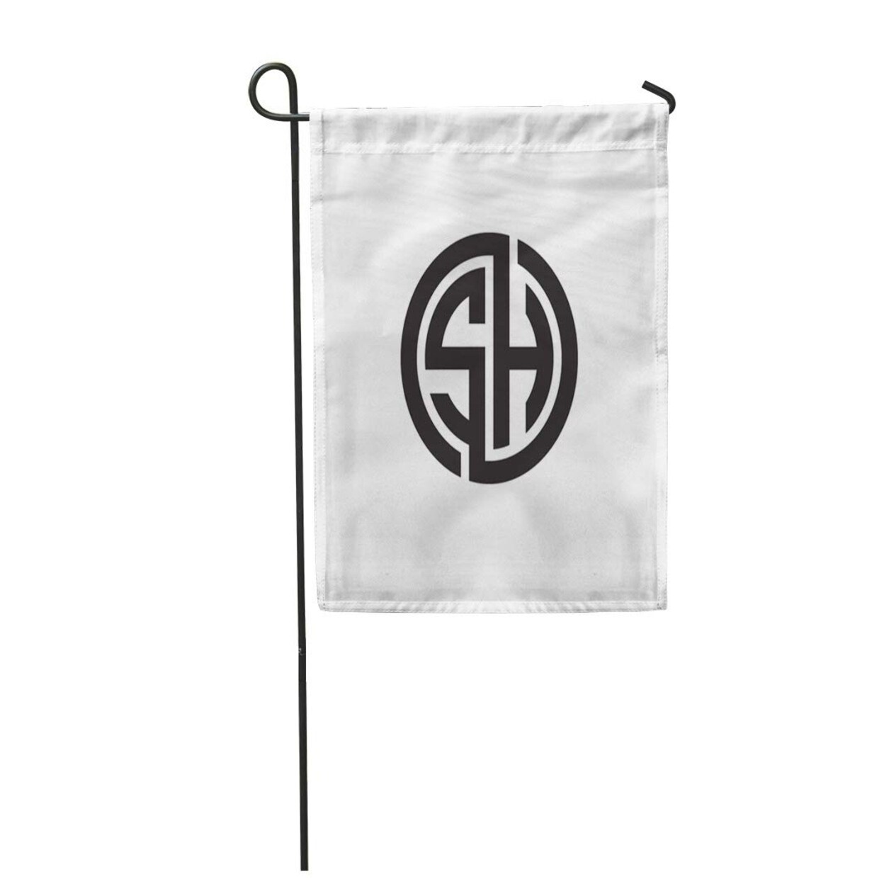 Shop Elegant Sh Initial Letters Looping Linked Circle Monogram Abstract Garden Flag Decorative Flag House Banner 28x40 Inch Overstock 31322135