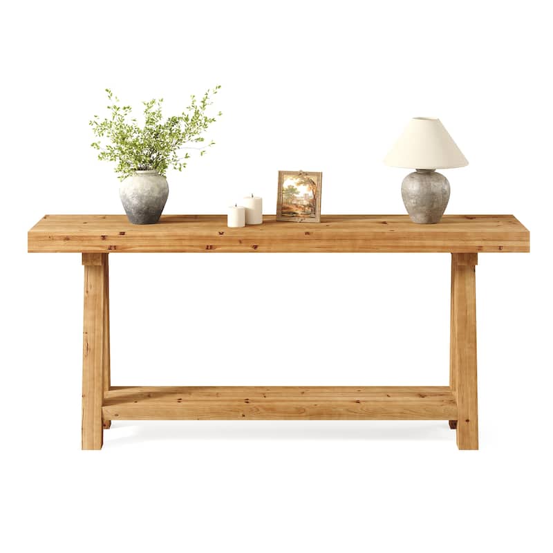 Solid Wood Console Table for Entryway, 70.87-Inch Long Sofa Table