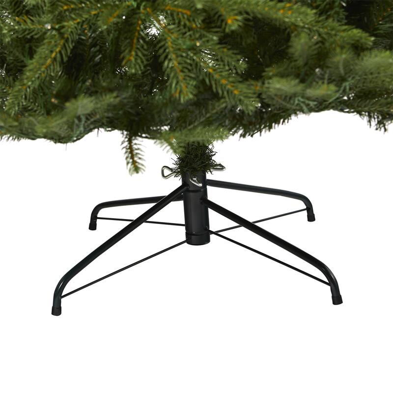 8' Pre-Lit Vancouver Fir Artificial Christmas Tree, Clear LED Lights - 8 Foot