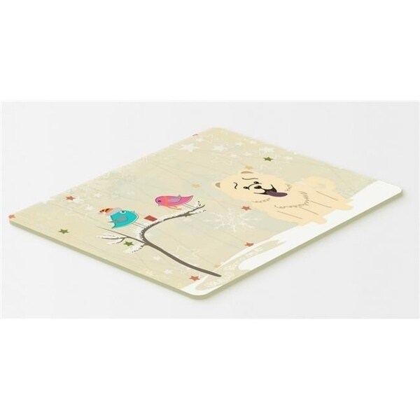 Carolines Treasures BB2612CMT Christmas Presents Between Friends Chow Chow White Kitchen or Bath Mat 20 x 30