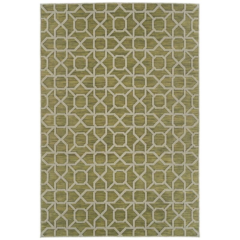 Kaleen Cove Collection Indoor Outdoor Polypropylene Area Rug - 7'10" X 10'
