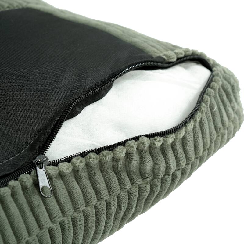 4 Seat Velvet L-Shaped Sofa with Chaise and Padded Corduroy Multi-functional Modern Sectional Couch - 88.18 in.L x 31.5 in.H