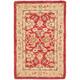 SAFAVIEH Anatolia Angeline Traditional Oriental Hand-spun Wool Rug - 2' x 3' - Red/Ivory