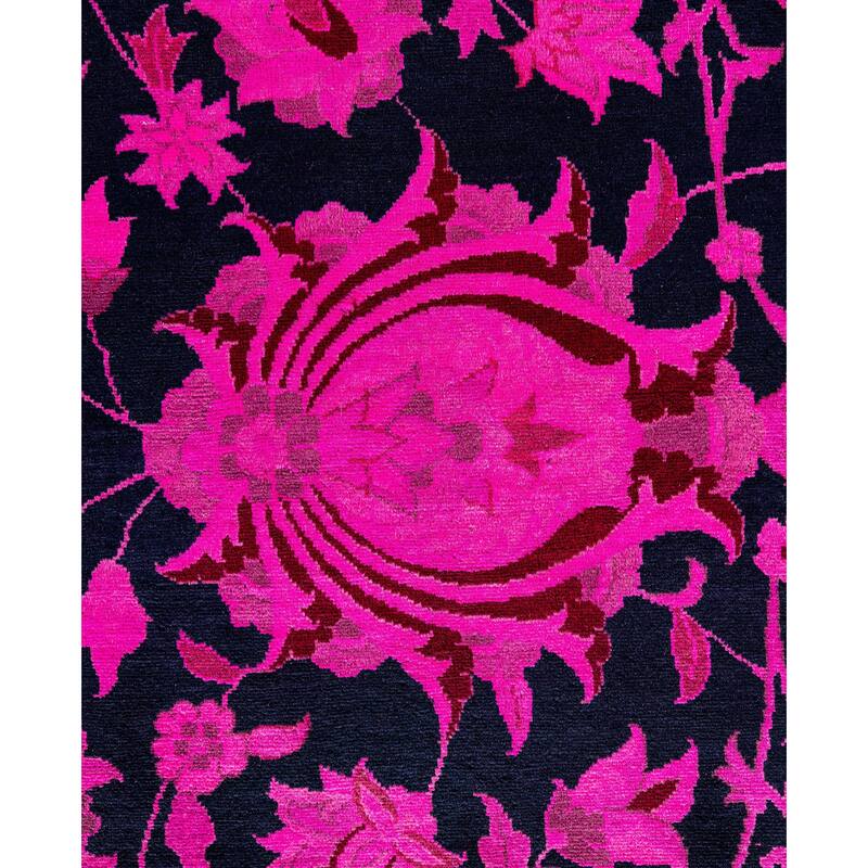 Overdyed One-of-a-Kind Hand-Knotted Area Rug - Pink - 12' 0" x 18' 2"