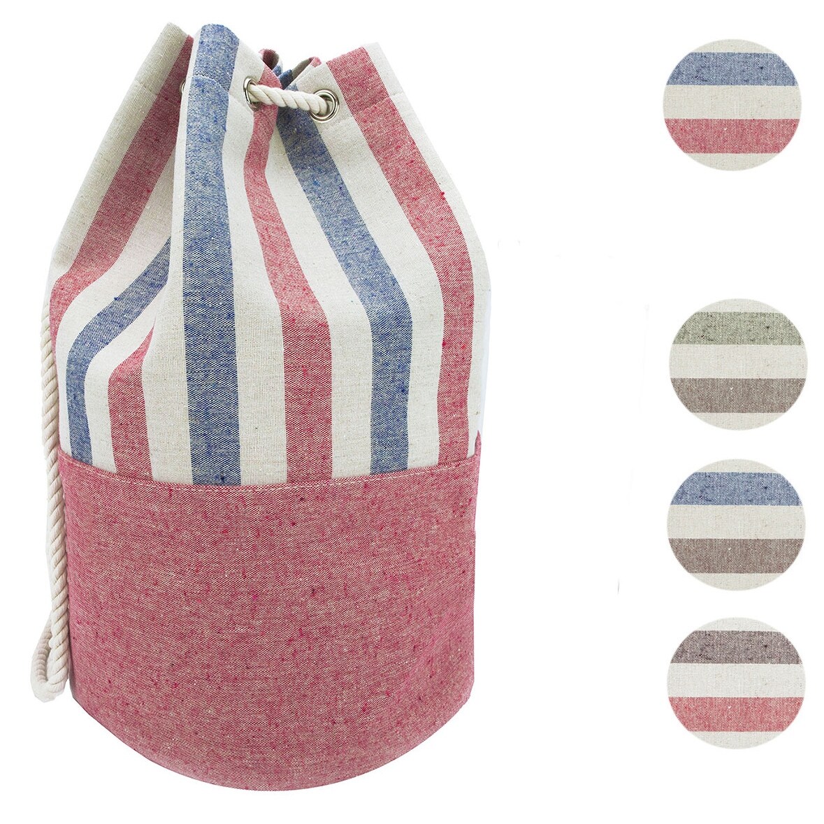 Shop Swan Comfort Striped Canvas Beach Bag - BackPack ...