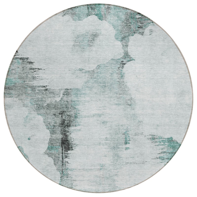 HomeRoots Abstract Transitional Rectangle Outdoor Rug