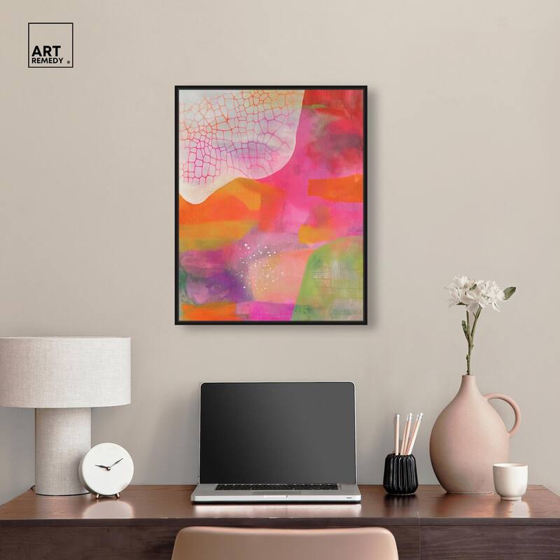 Garnet Gleam III Canvas by Art Remedy
