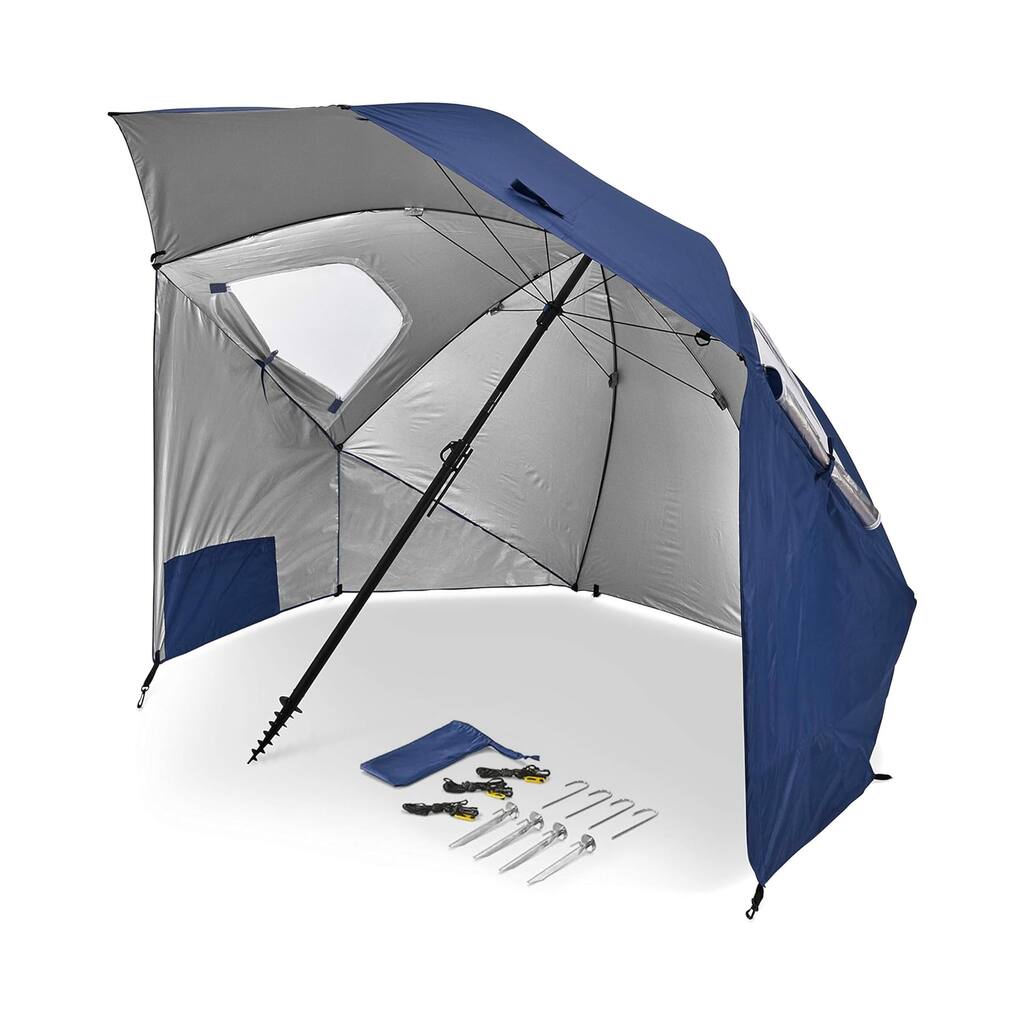 Premiere XL UPF 50+ Umbrella Shelter for Sun and Rain Protection (9-Foot)