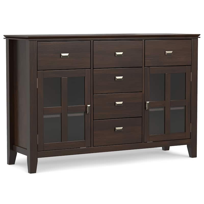 WYNDENHALL Stratford Solid Wood Transitional Sideboard Buffet - 54 inch Wide