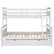 preview thumbnail 19 of 21, Twin over Full Bunk Bed with Ladder, Trundle, Safety Guardrail