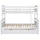 preview thumbnail 6 of 14, Twin over Full Bunk Bed with Ladder, Trundle and Safety Guardrail