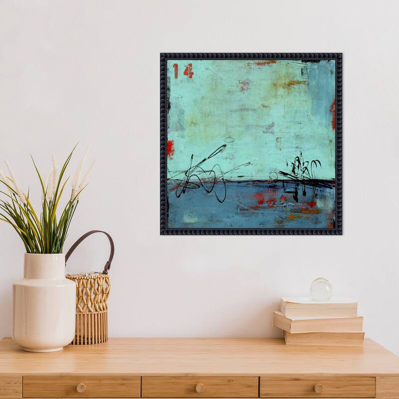 Blue Bay Marina No. 2 by Erin Ashley Framed Canvas Wall Art Print