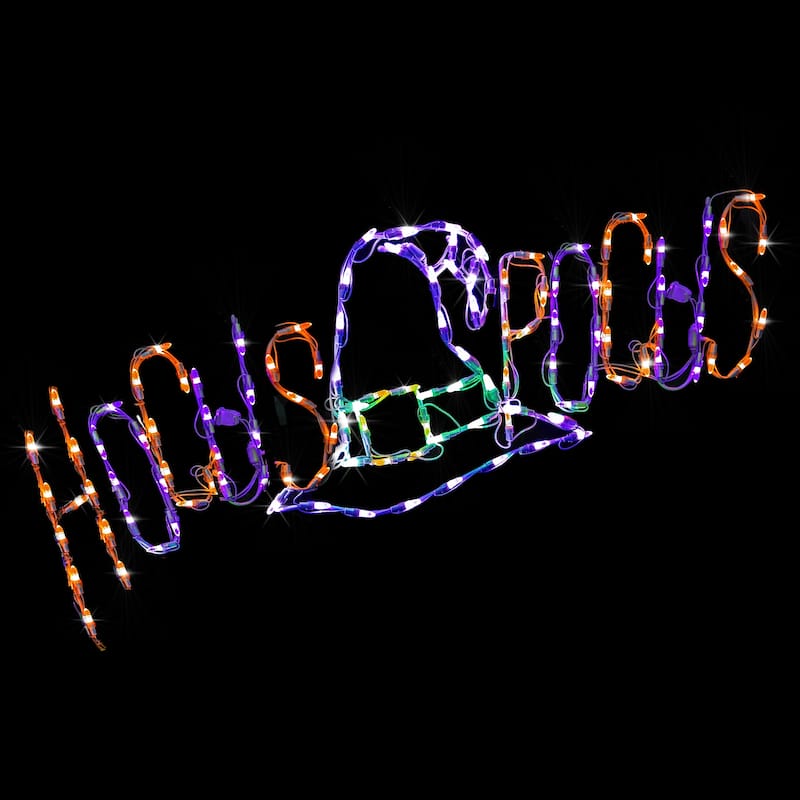 Halloween LED Hocus Pocus Witches Hat 44 inches