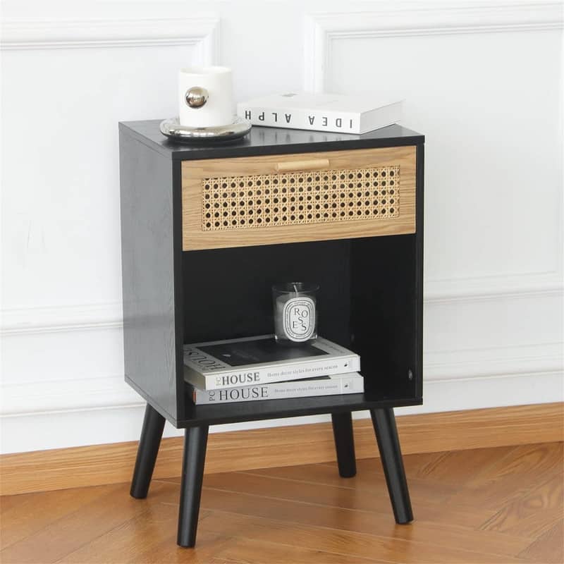 Modern Nightstand with Charging Station