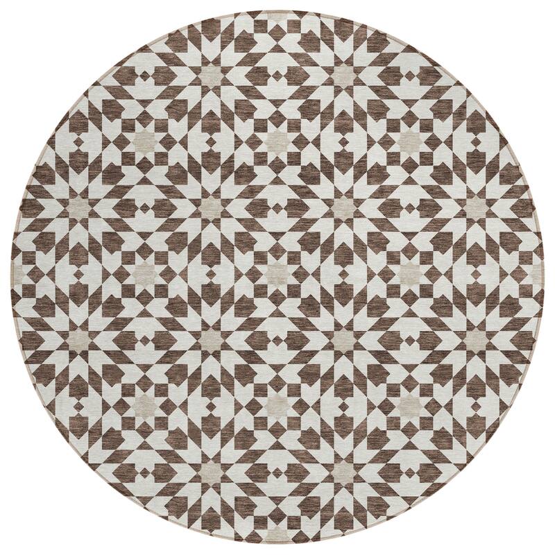 Machine Washable Indoor/ Outdoor Chantille Boho Morrocan Rug