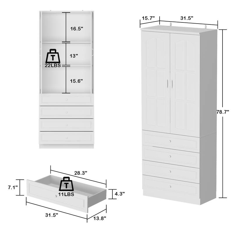 Kitchen Cabinet Clear Visibility Tempered Glass Showcase Combo Cabinet