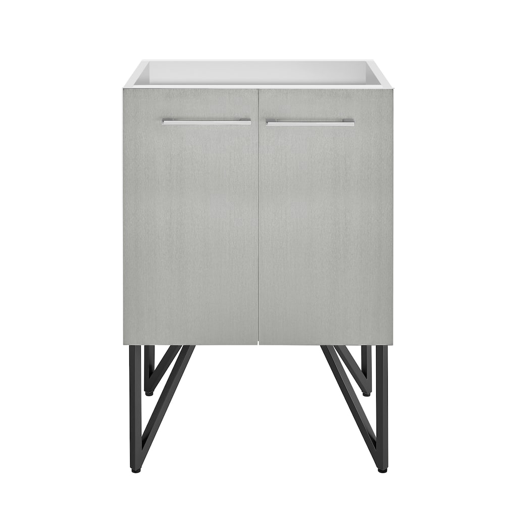 Annecy 24 Brushed Grey Bathroom Vanity Cabinet Only (Sm-Bv232)