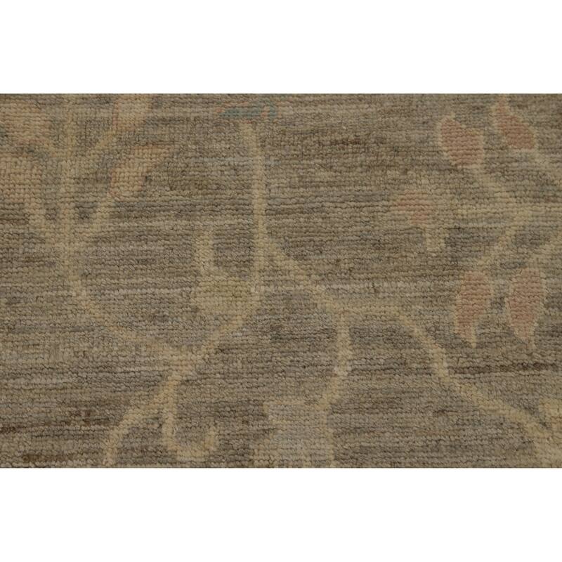 Vegetable Dye Oushak Turkish Large Rug Handmade Wool Carpet - 10'2"x 13'9"