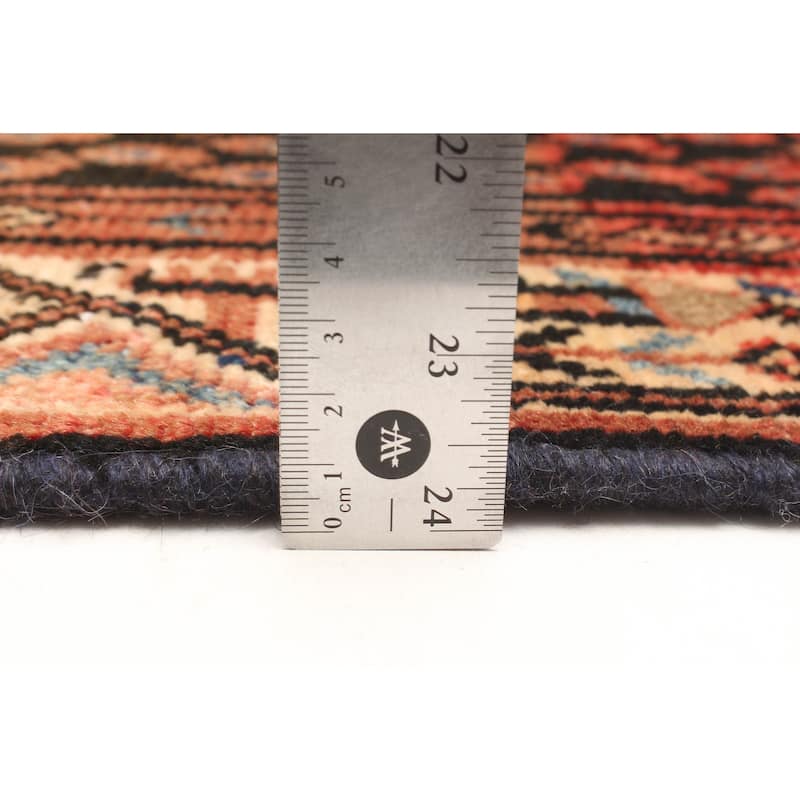 ECARPETGALLERY Hand-knotted Andelz Dark Brown Wool Rug - 2'11 x 4'8