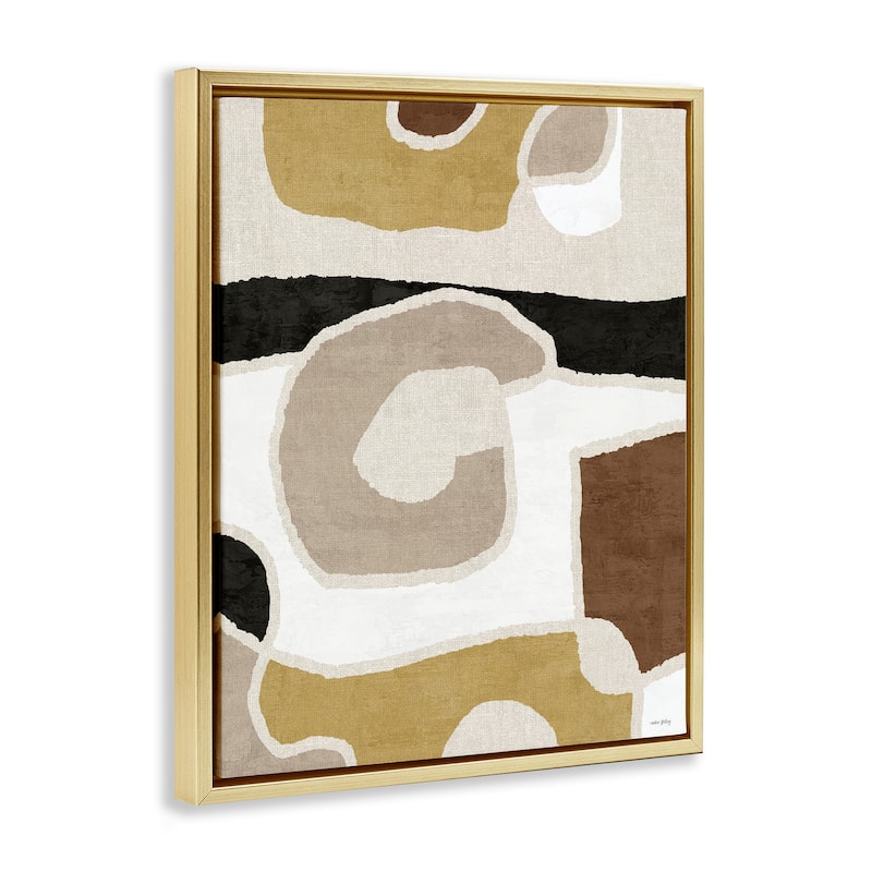 Stupell Earthy Boho Geometrics Framed Floater Canvas Wall Art Design By Amber Sterling