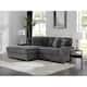 118.4"W Plush Modular Sectional Sofa with Pillows
